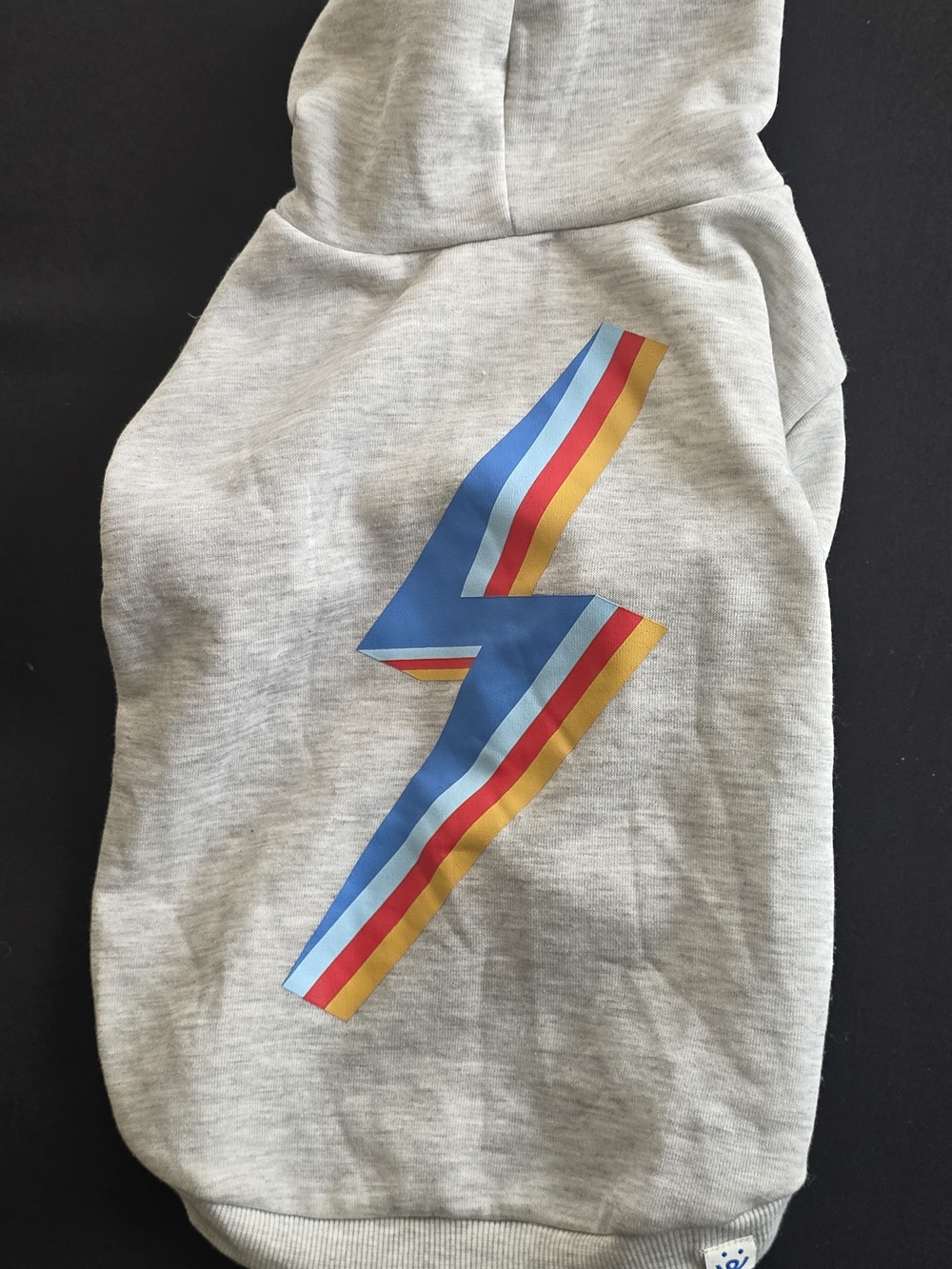 Oodles Dog Sweatshirt- Colorful Lightning Stripe